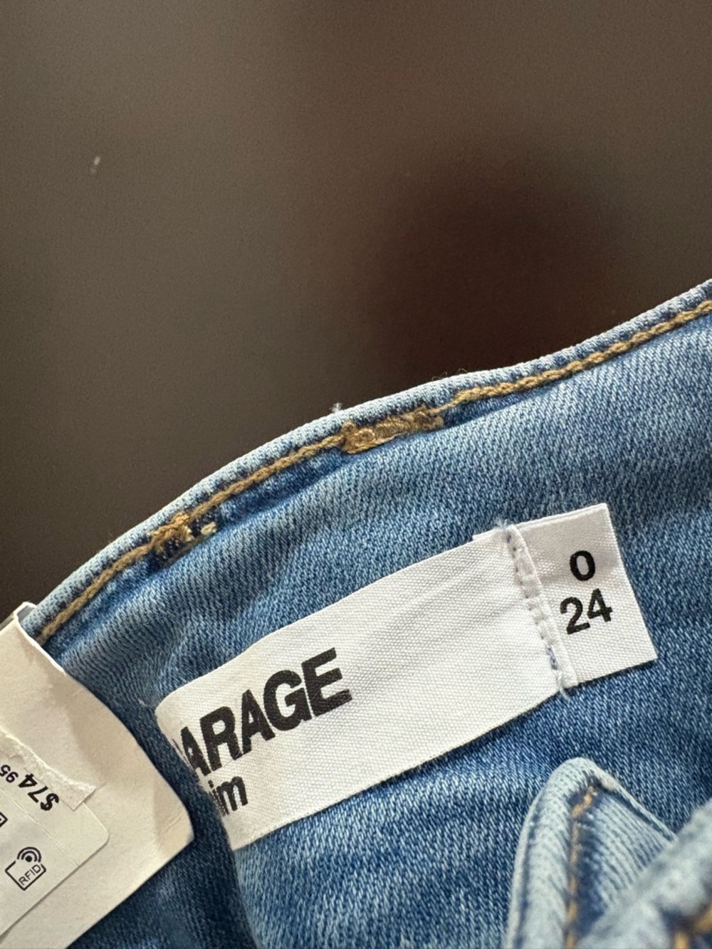 Garage Low Rise Light Blue Flare Jeans Y2k - Picture 8 of 8